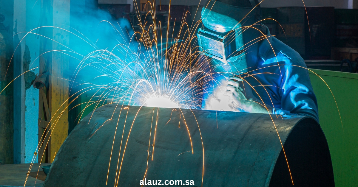 industrial welding process for metal fabrication