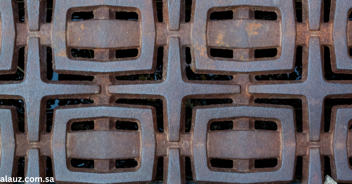 metal grate background