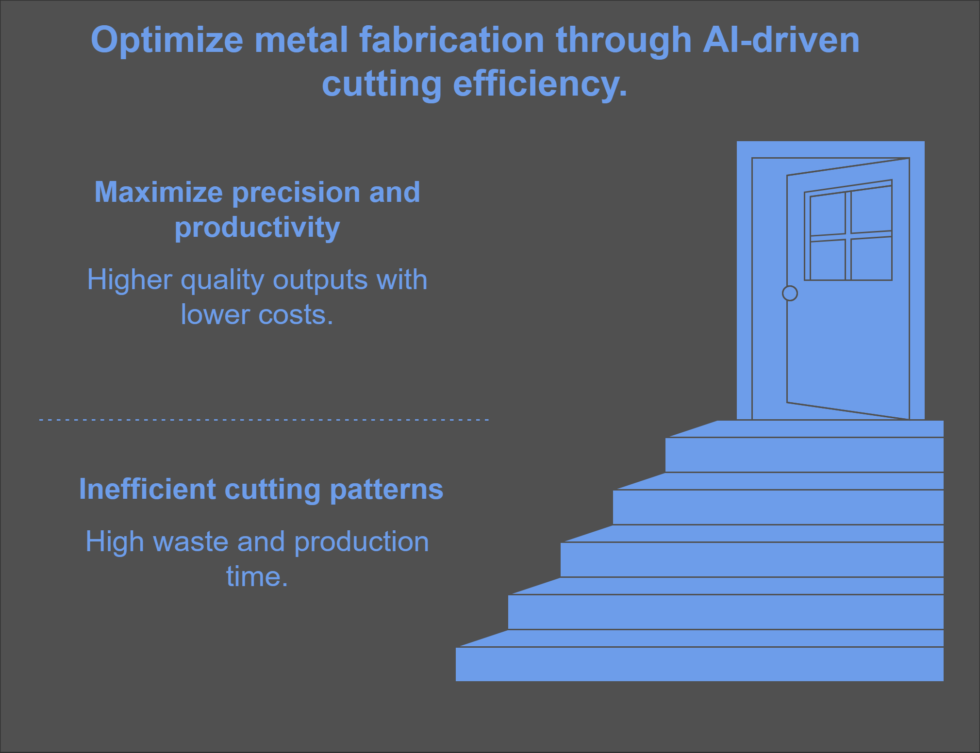 How does AI optimize cutting patterns in metal fabrication_ - visual selection